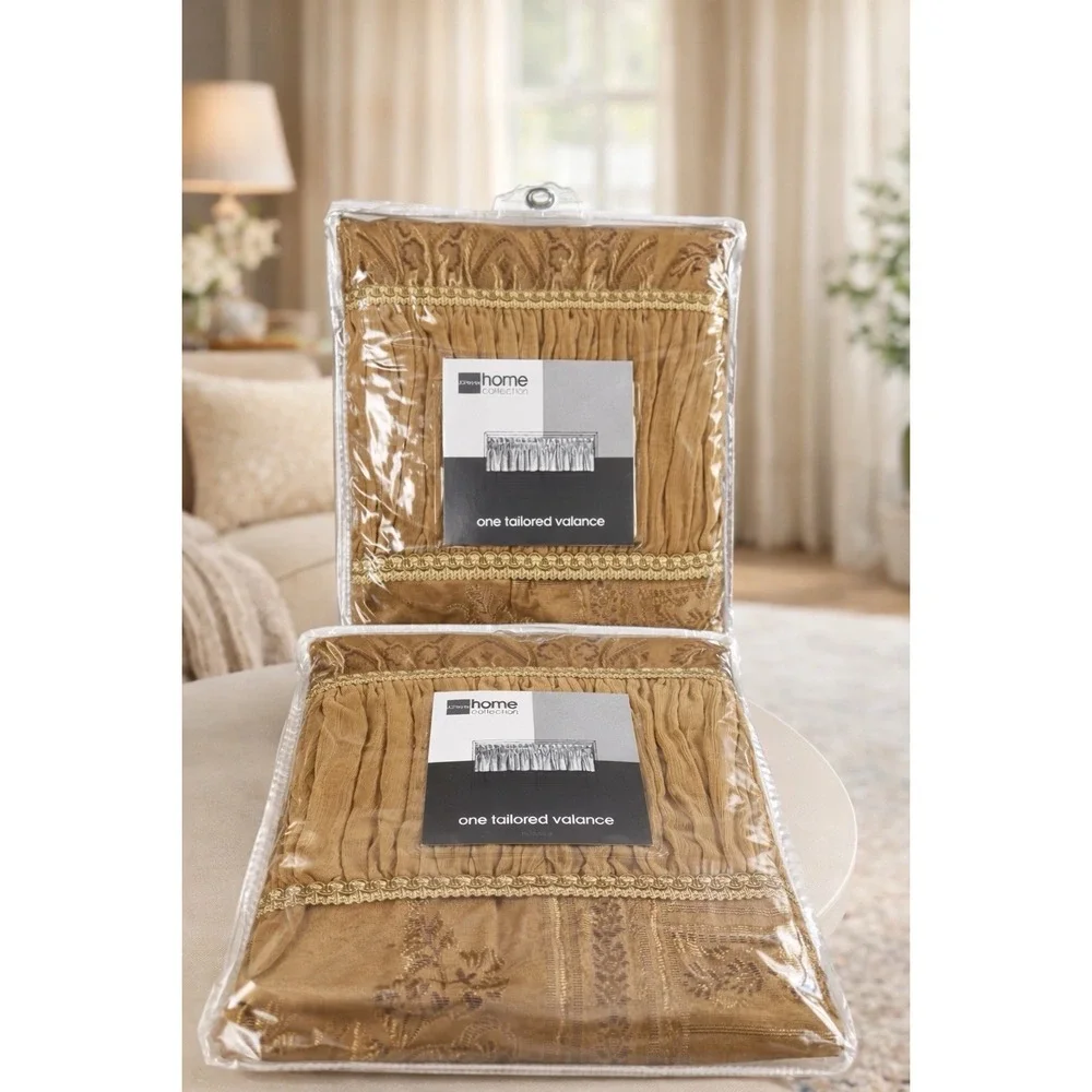 New JC Penney Gold Imperial Valance 52
